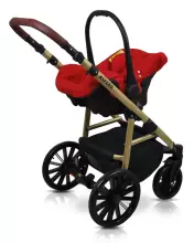 Babylux Aspero Art.286108 Grey Flex Universal 3-in-1 stroller