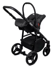 Babylux Axel Art.286129 Silver Universal 3-in-1 stroller