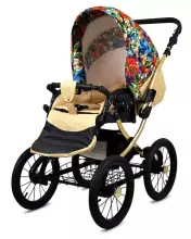 Babylux Classic Art.286132 Jungle Flowers Klassikaline 3-ühes lapsevanker
