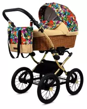 Babylux Classic Art.286140 Garden Flowers  Klassikaline 3-ühes lapsevanker