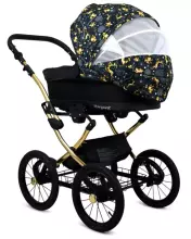 Babylux Margaret Gold Art.286155 Grey Flex Classic 3-in-1 baby stroller