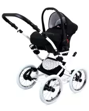 Babylux Margaret White Art.286167 Magic Grey Klassikaline 3-ühes lapsevanker