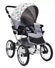 Babylux Margaret Exclusive Art.286174 Black Dots Klassikaline 3-ühes lapsevanker