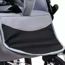 Babylux Margaret Exclusive Art.286175 Black Grey Klassikaline 3-ühes lapsevanker