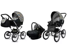 Babylux Margaret Exclusive Art.286180 Magic Grey Klassikaline 3-ühes lapsevanker
