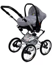 Babylux Margaret Exclusive Art.286182 Navy Blue Star  Klassikaline 3-ühes lapsevanker