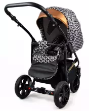 Babylux Miracle Art.286324 Black Deluxe Universal 3-in-1 stroller