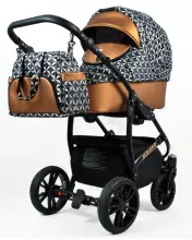 Babylux Miracle Art.286327 Gold Braid Universal 3-in-1 stroller