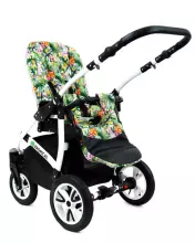 Babylux Tropical Art.286428 Pansies and Roses Universal 3-in-1 stroller