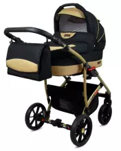 Babylux Largo Art.286474 Black Dots Universal 3-in-1 stroller