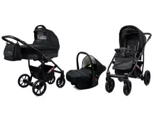 Babylux Largo Art.286485 Grey Light Pink Universal 3-in-1 stroller