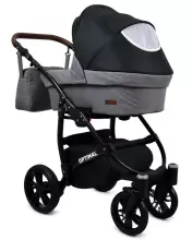 Babylux Optimal Art.286505 Silver Stone  Universal 3-in-1 stroller