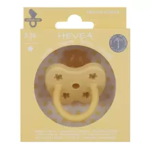 Hevea Natural Rubber Pacifier  Art.216121 Pale Butter  Natural Rubber Pacifier