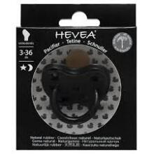 Hevea Natural Rubber Pacifier  Art.211721 Space Black Natural Rubber Pacifier
