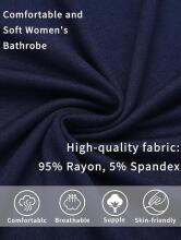 Italian Fashion Women Bathrobe Long Sleeve Art.286670 Blue Maternity robe