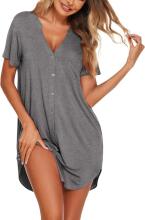 Italian Fashion Night Dress Art.287194 Pink Maternity/Nursing Nightgown
