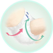 Merries First Premium Pants L Art.287247 Ecological diapers Japanese diapers L size 9-14 kg, 36 pcs.