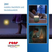 Reer 2in1 SleepLight Art.287522 Eucalyptus kaasaskantav öölamp