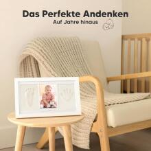 Baby Handprint and Footprint Maker Set Art for Baby Art.288058 White Kolmekordne puitraam