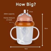 Tum Tum Baby Cup Art.288463 Fergus Fox Beebipudel kõrrega, 200 ml, lastele alates 6. elukuust