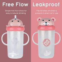 Tum Tum Baby Cup Art.288464 Bear Beebipudel kõrrega, 300 ml, lastele alates 6. elukuust