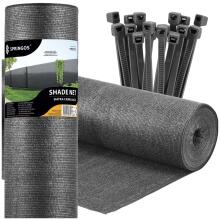 Shade net light anthracite 65 GSM 1.5 x 50 m SN0071