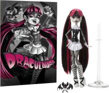 Monster High Reel Drama – Draculaura mustvalge kogumisnukk ja plakat