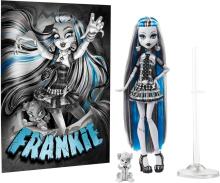 Monster High Reel Drama – Frankie Stein mustvalge kogumisnukk ja plakat