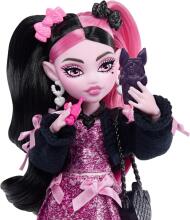 Monster High – Draculaura nukk roosas kleidis ja mustas kardiganis