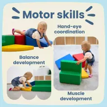 Mega Fort – Soft Play XL Building Set for Kids (Climb, Crawl & Create Adventure Blocks)