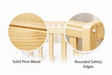 La Bebe™ Basic Kids Wood Cot Pure Pine Art.279425 Natural  laste puidust võrevoodi sahtliga 120x60 cm