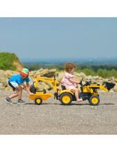 FALK Pedal Traktor Komatsu kaevanduskopa ja haagisega 2-5 aastat