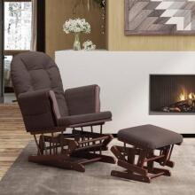 Bebe Basic Rocking Chair with Stool Art.290059 Grey Kiiktool söötmiseks