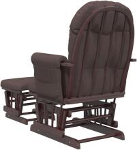 Bebe Basic Rocking Chair with Stool Art.290059 Grey Kiiktool söötmiseks