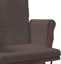 Bebe Basic Rocking Chair with Stool Art.290061 Lihgtgrey Kiiktool söötmiseks