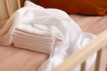 Bebe Basic Muslin Art. 076 Cotton muslin gauze swaddle 1 pc, 80x80 cm