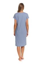 Doctornap  Cotton Night Dress Art.TCB.7459.SKY_BLUE.S.01  Хлопковая ночная рубашка для беременных/кормления