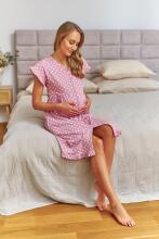 Doctornap  Cotton Night Dress Art.TCB.7455.HEARTS.S.01  Хлопковая ночная рубашка для беременных/кормления