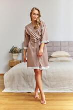 Dobranocka Art.SWW.7461.BEIGE  Хлопковый халат для беременных