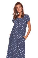 Doctornap  Cotton Night Dress Art.TM.4119.DEEP_BLUE Cotton nightgown for pregnant/nursing