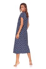Doctornap  Cotton Night Dress Art.TM.4119.DEEP_BLUE Cotton nightgown for pregnant/nursing