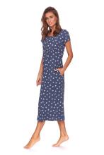 Doctornap  Cotton Night Dress Art.TM.4119.DEEP_BLUE Cotton nightgown for pregnant/nursing
