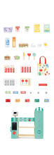 HAPE puidust supermarket, E3233A