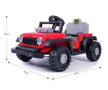 MILLY MALLY 6973 Akumulatora transportlīdzeklis Prime 2in1 Sarkans