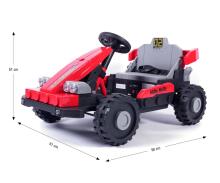 MILLY MALLY 6973 Akumulatora transportlīdzeklis Prime 2in1 Sarkans