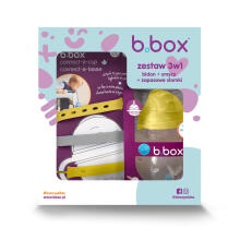 B.BOX 62610 Starter Set 3-in-1 - 240ml Sidruni Kausi Pudeli + Sidruni Sherbet Kaelarihm + Varu Kausid
