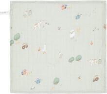 Little Dutch Facecloths Art.TE51714022 Little Farm Green Naturaalsed multifunktsionaalsed padjad, 2 tk (26x26 cm)