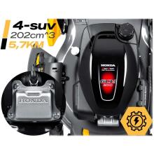 Bensiiniga muruniiduk sõiduga 51 cm 70 l Honda 202cc 5.7HP + õli Humberg HM-603