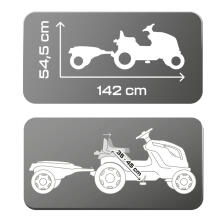 Smoby Traktor Blue Farmer XL koos käruga
