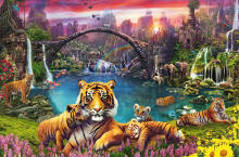 Ravensburger Puzzle 3000 pc Tiger in Paradise Lagoon
